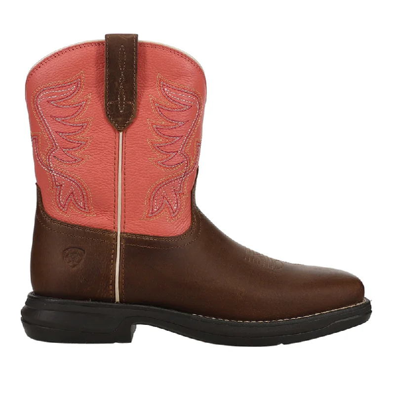 Vibrant Style Promotions Anthem Shortie Myra Embroidered Square Toe Cowboy Boots