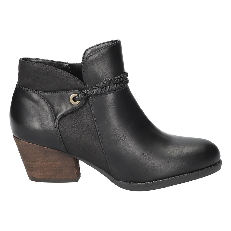 Audrina Round Toe Zippered Booties