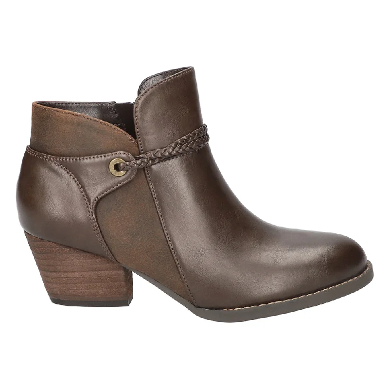 Urban Fashion Footwear Audrina Round Toe Zippered Booties