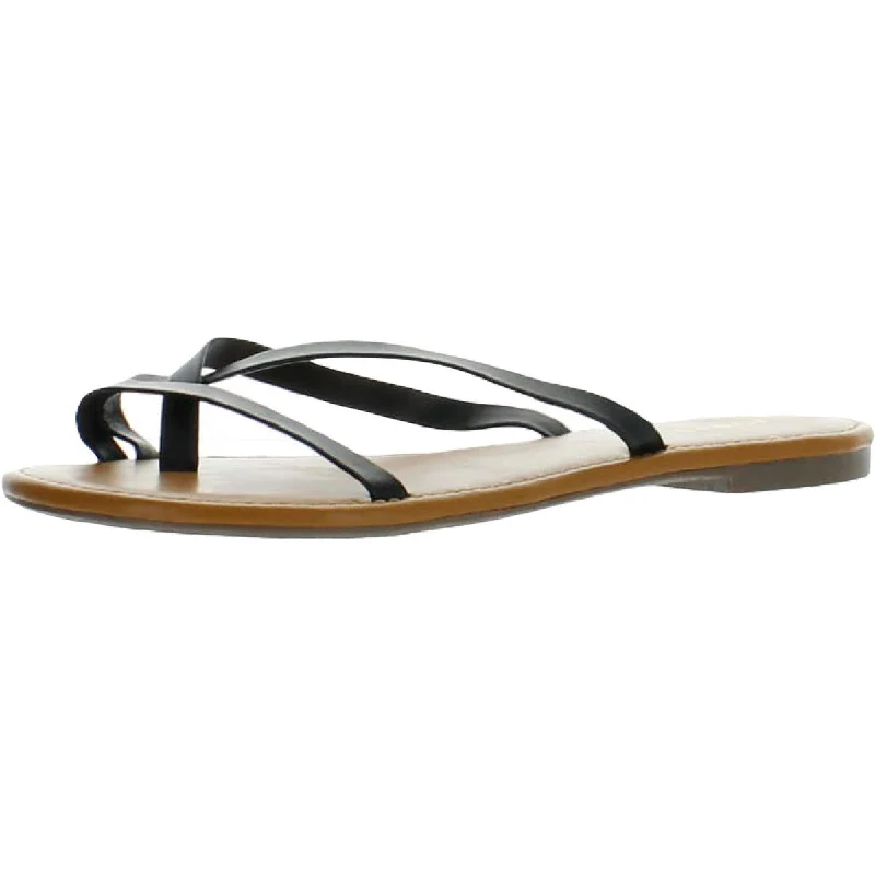 Ava + Esme Womens Bonnie Open Toe Slip On Flip-Flops