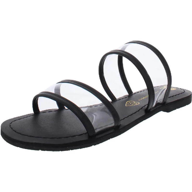 BC Footwear Womens Nectar Slip On Open Toe Pool Slides