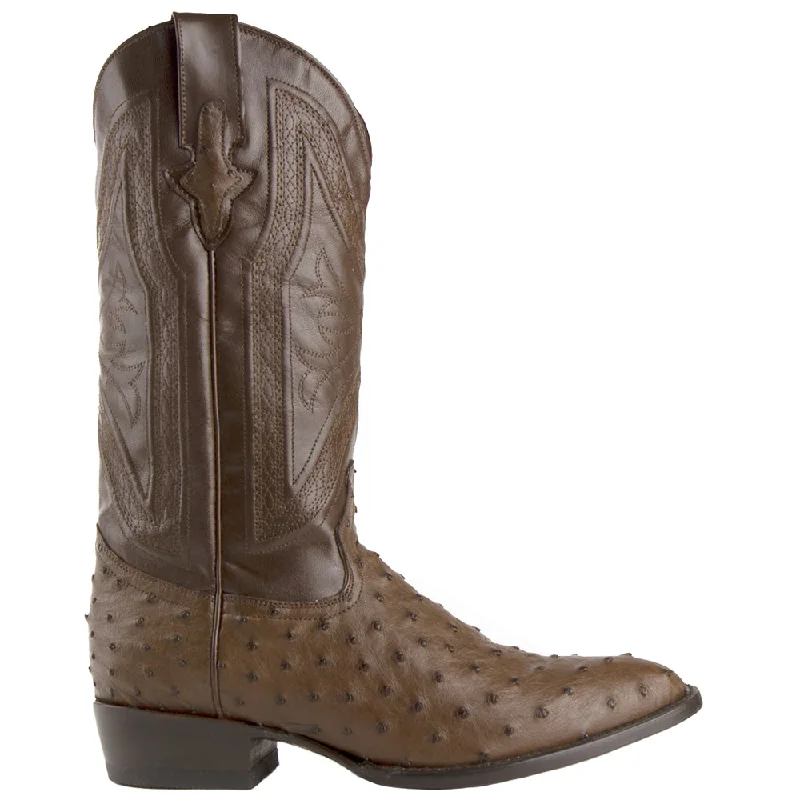 Colt Ostrich Square Toe Cowboy Boots