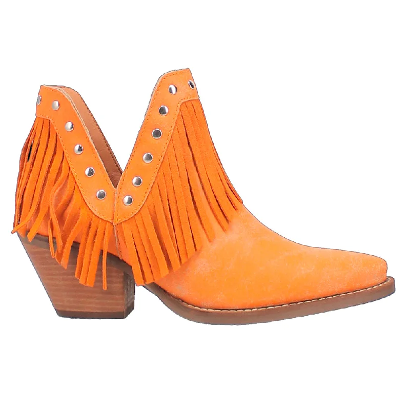 Essentials On Sale Fine N' Dandy Fringe Studded Snip Toe Cowboy Booties