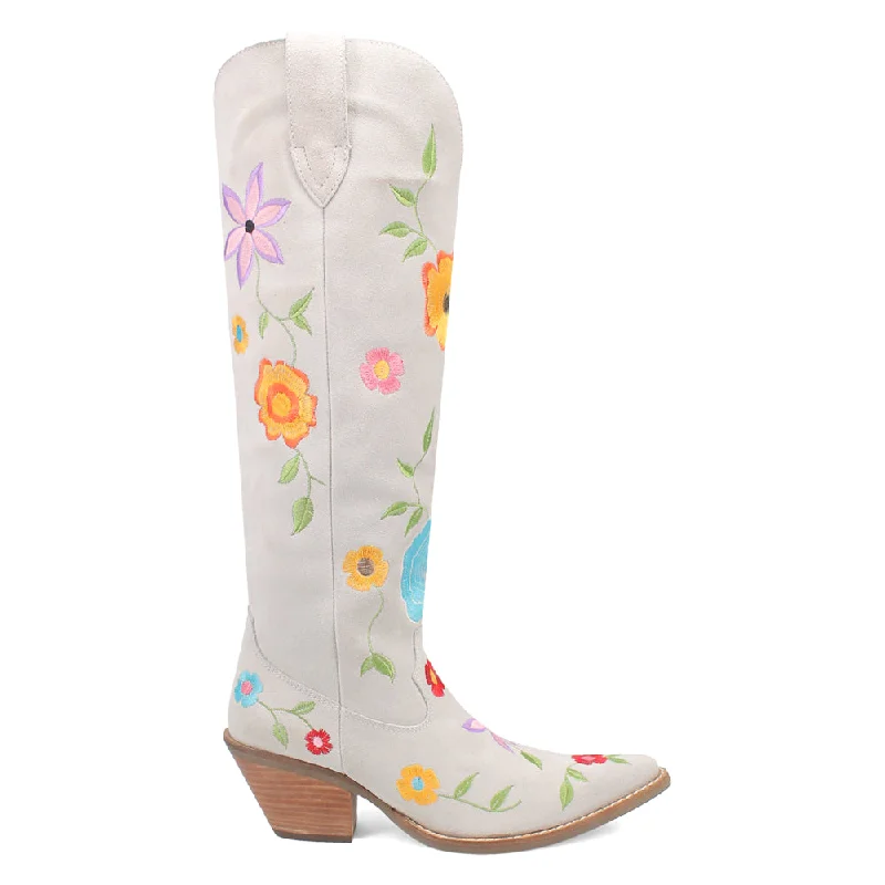 New Arrivals Flower Power Embroidered Floral Snip Toe Cowboy Boots