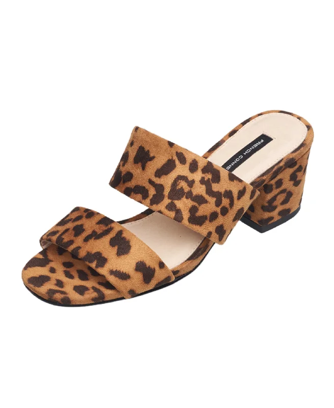 French Connection Women's Vegan Print Sandal