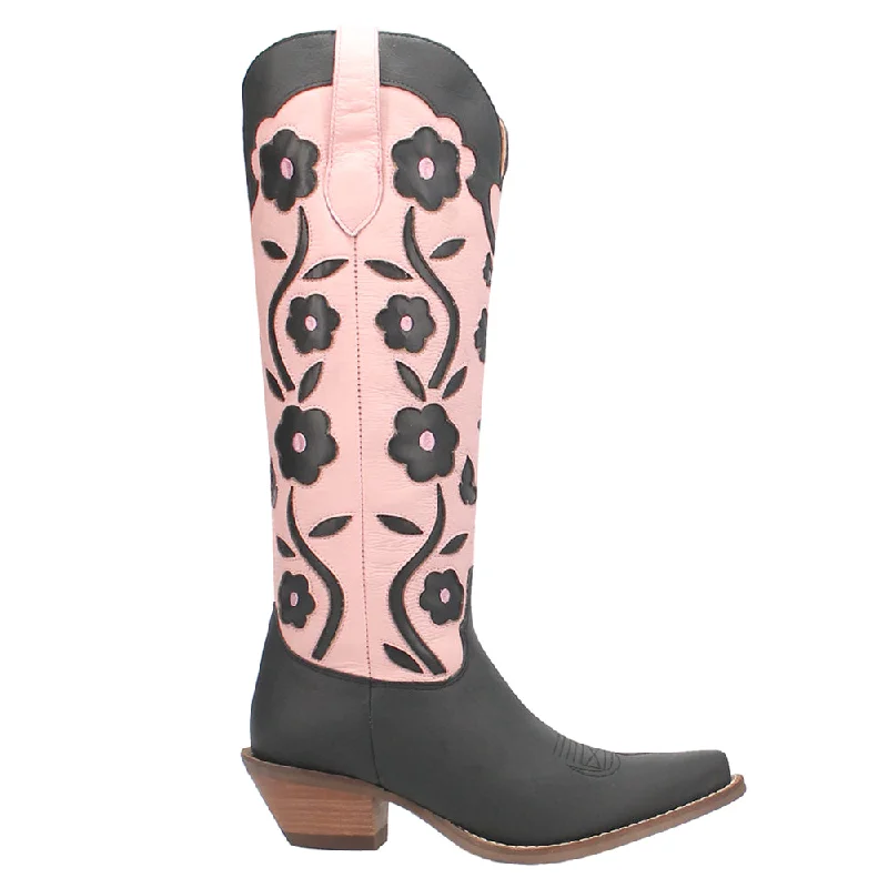 Limited Time Offer Goodness Gracious Tooled-Inlay Floral Snip Toe Cowboy Boots