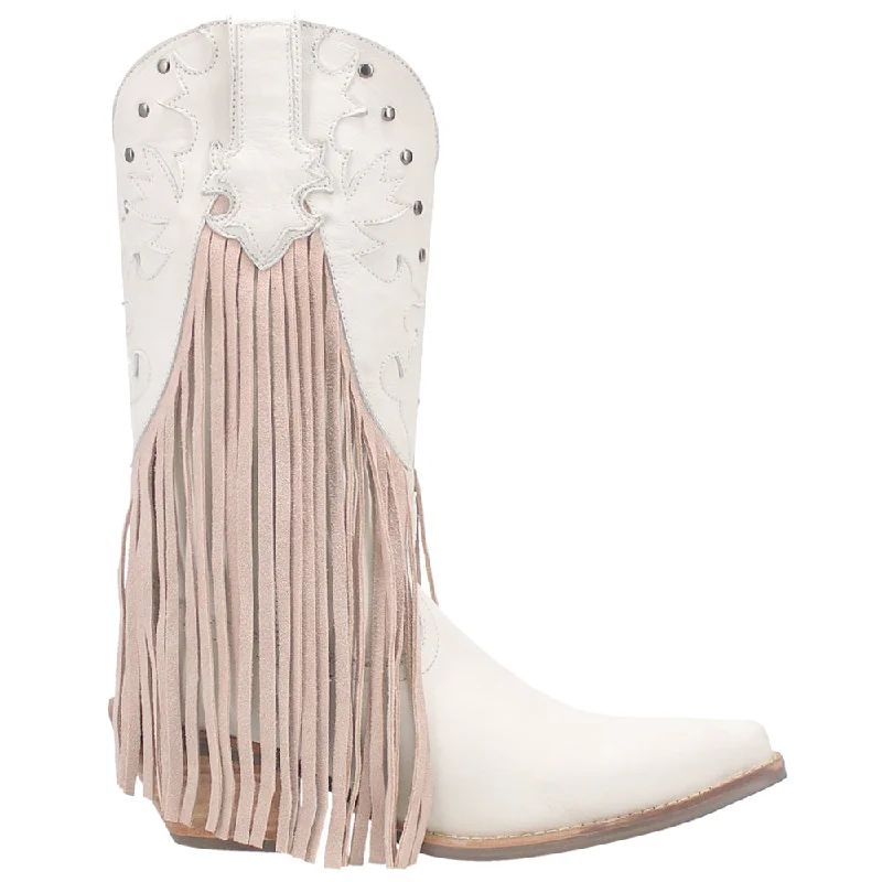 Trendy Threads Hoedown Fringe Studded Round Toe Cowboy Boots