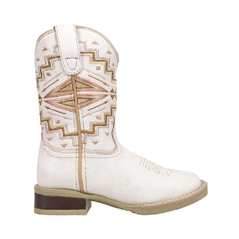 Monterey Aztec Southwest Square Toe Cowboy Boots (Little Kid)