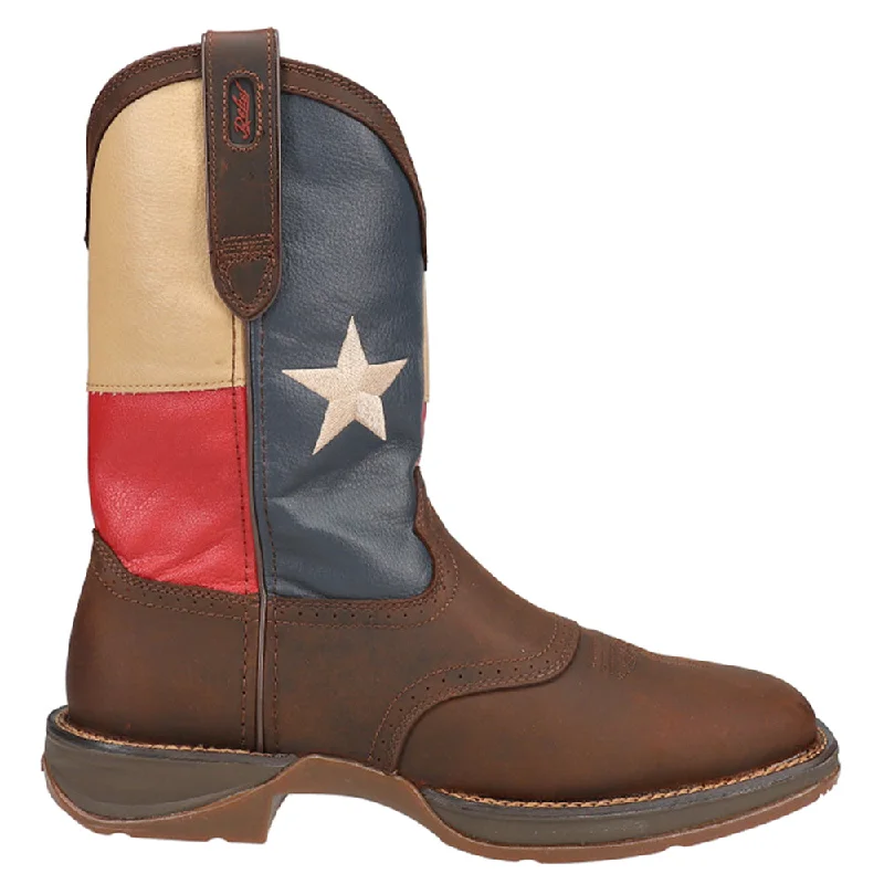 Premium Footwear Sale Rebel TX Flag Patriotic Wellington Square Toe Boots