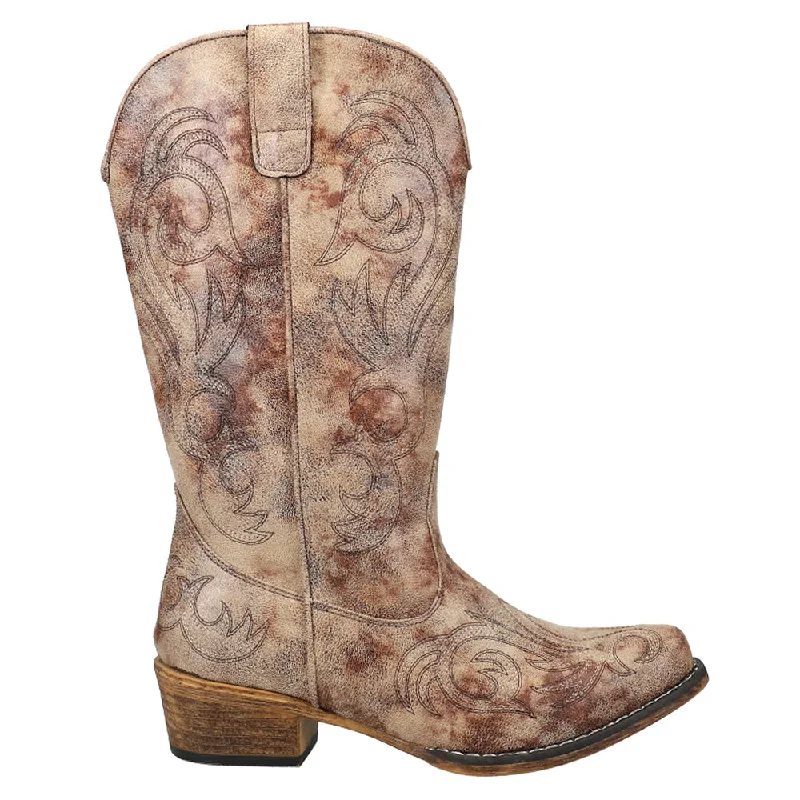 New Season Fashion Preview Sale Riley Embroidered Snip Toe Cowboy Boots