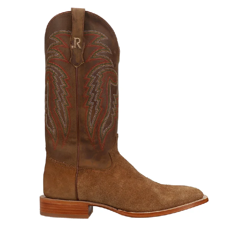 Bold Style Discounts Rough Out Wide Square Toe Cowboy Boots