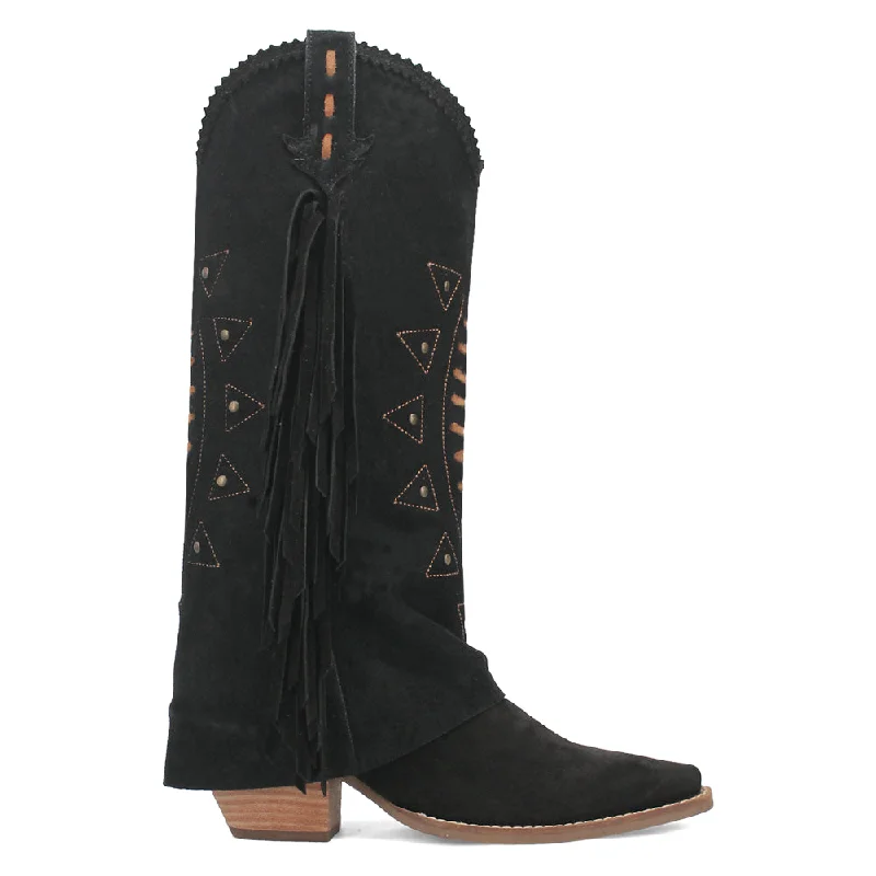 Spirit Trail Studded Embroidered Snip Toe Cowboy Boots