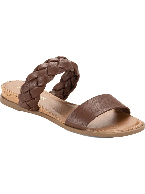 Womens Open Toe Slide Sandals