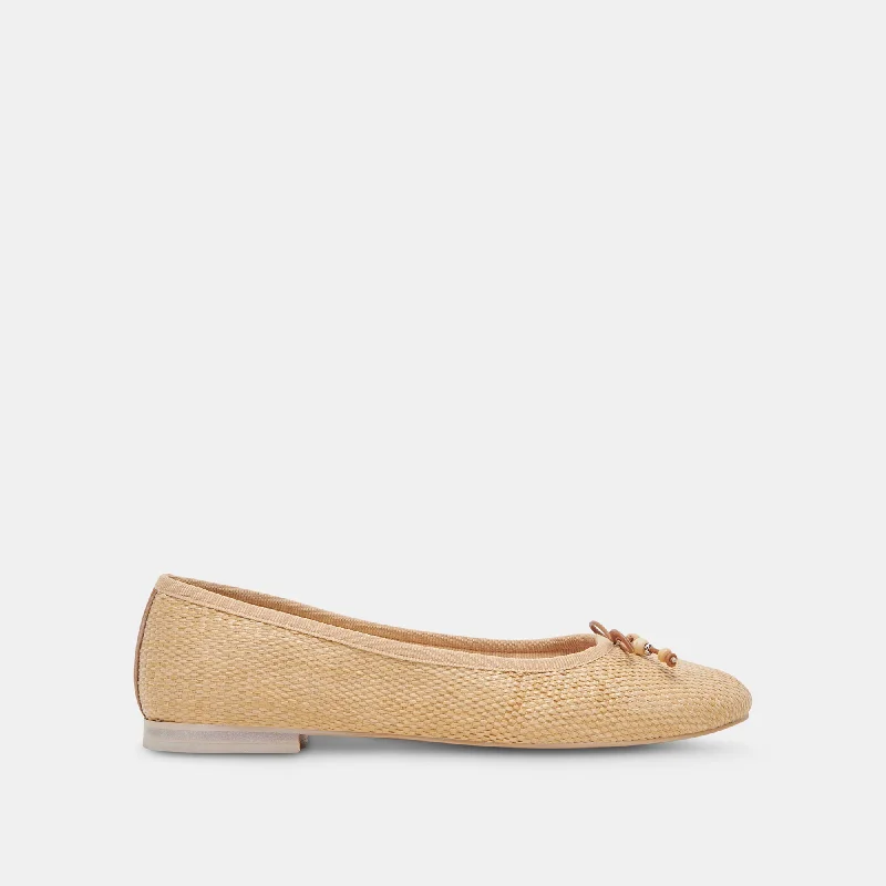 Sustainable Footwear Sale CACY BALLET FLATS NATURAL RAFFIA