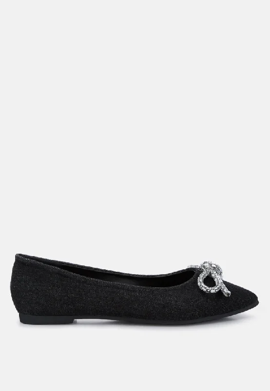 Formal Shoes Clearance ellerby embellished bow detail ballet flats