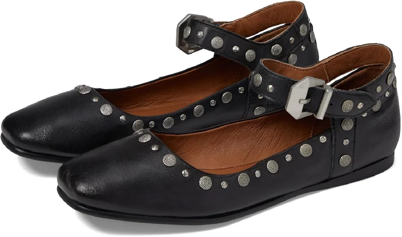 Free People Women's Mystic Mary Jane Ballet Flat, Black