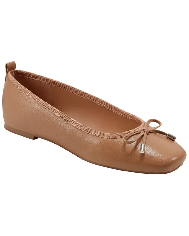 Marc Fisher LTD Mlubet Leather-Trim Flat