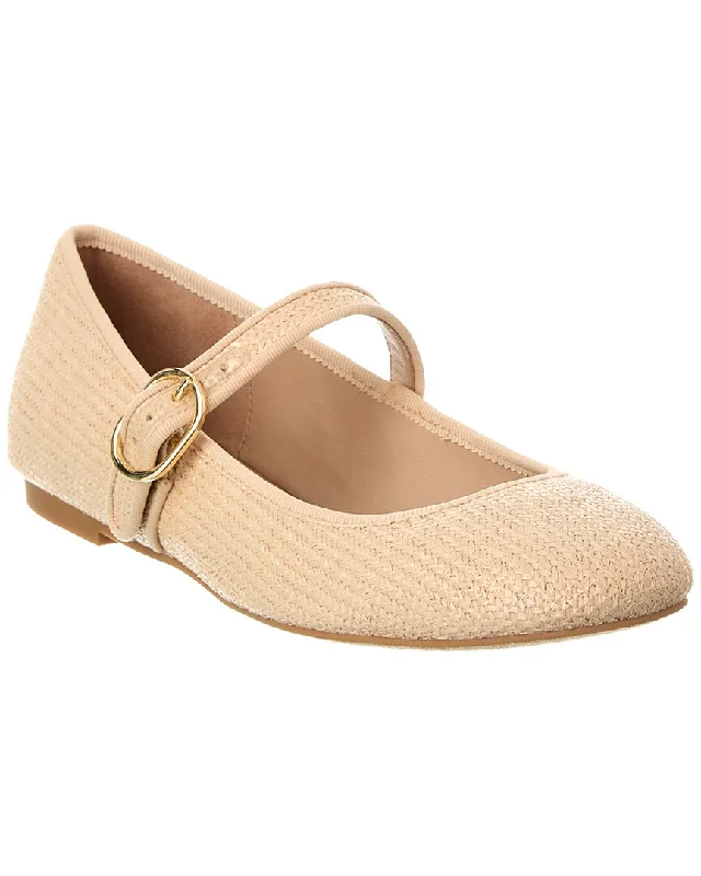 Stuart Weitzman Alice Raffia Ballet Flat