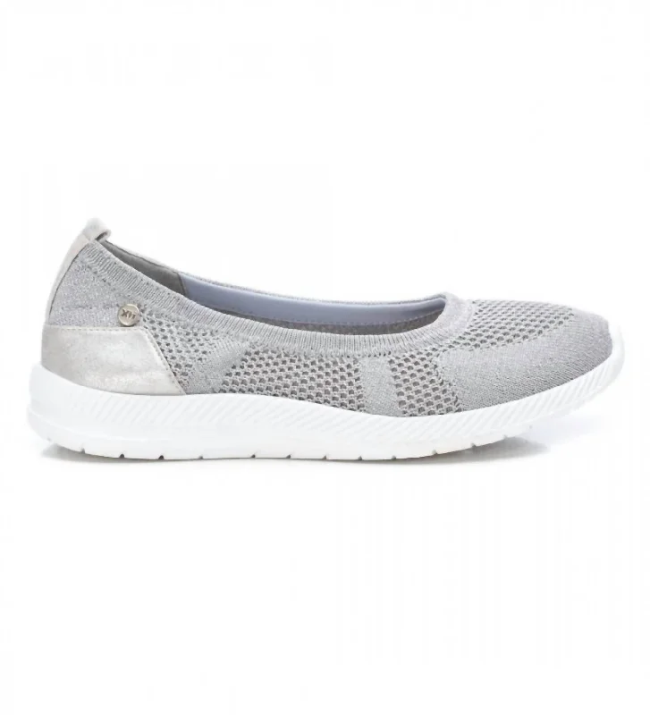 Women's Non-Slip Shoes Women's Ballet Flats In Silver