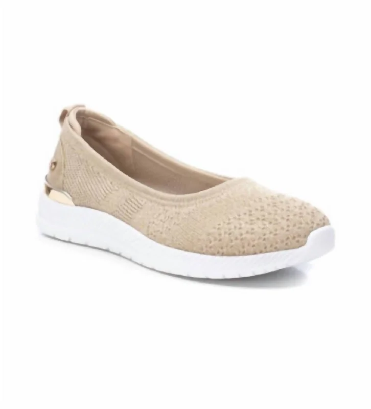 Slip-Resistant Shoes Discount Women's Ballet Flats Shoes In Beige