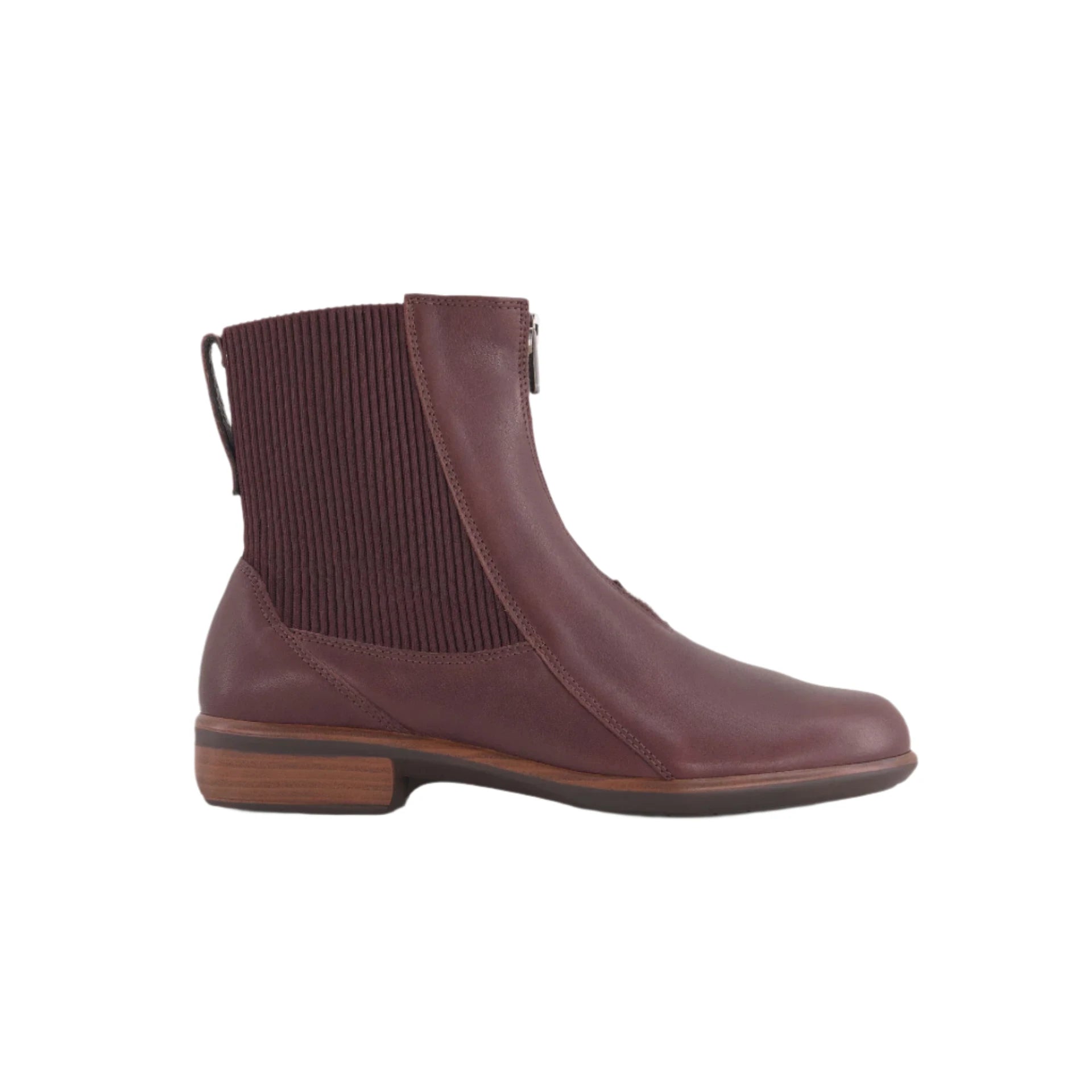 Bora Cordovan Front Zip Boot