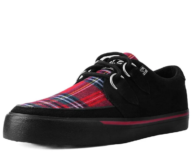 Modern Fashion Sale Black Faux Suede & Plaid VLK Sneaker