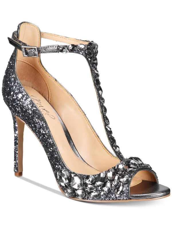 Conroy Womens Rhinestone Dressy Ankle Strap