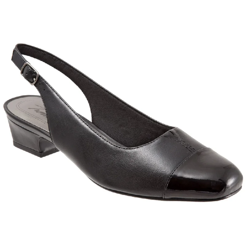 Trotters Dea Heel Black Leather/Patent Combi (Women's)