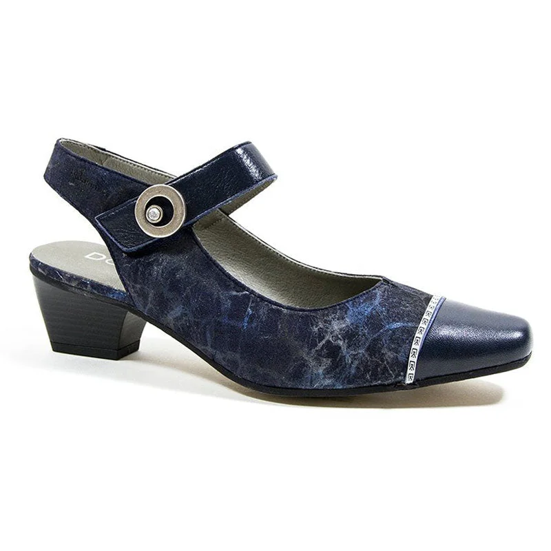 Non-Slip Shoes Sale Dorking Concha 6624 Heel Navy (Women's)