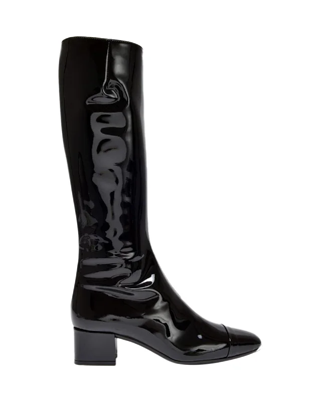 Limited-Time Shoe Deals Malaga Boots in Black Patent Leather