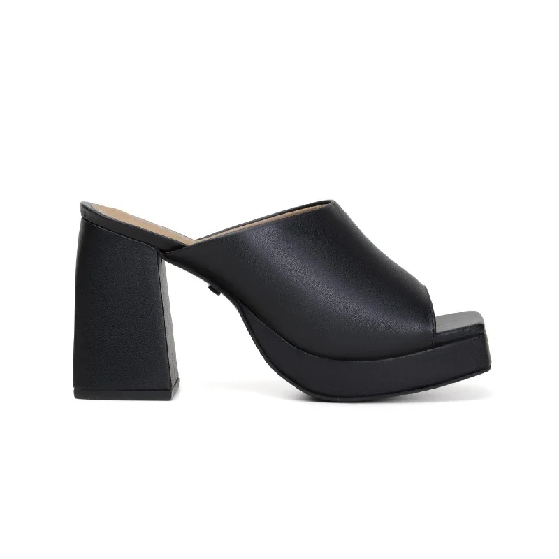 Durable Dress Shoes Promotion 'Pari' women's black block heeled mule by Zette Shoes