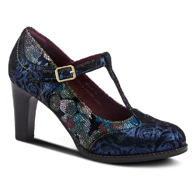 L'Artiste By Spring Step Mazie Navy Multi Heel (Women's)