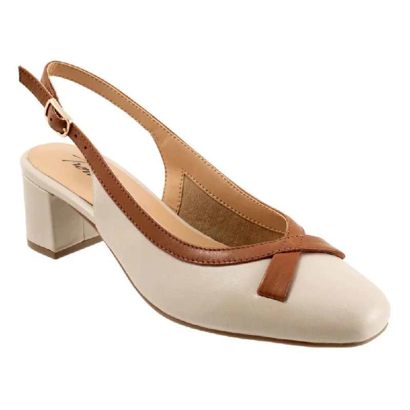 Trotters Dalani Ivory/Tan Leather Pump (Women's)