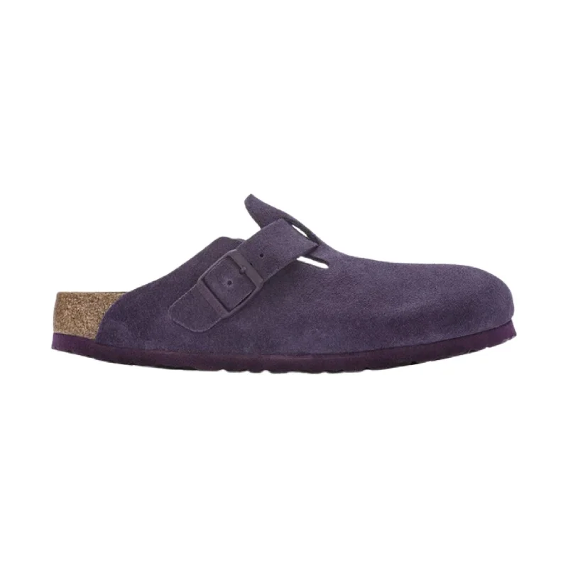 Birkenstock Boston Soft Footbed - Blackberry Wine Suede- ONLINE STORE CREDIT/EXCHANGE ONLY