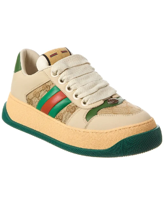 Gucci Screener Web GG Canvas & Leather Sneaker