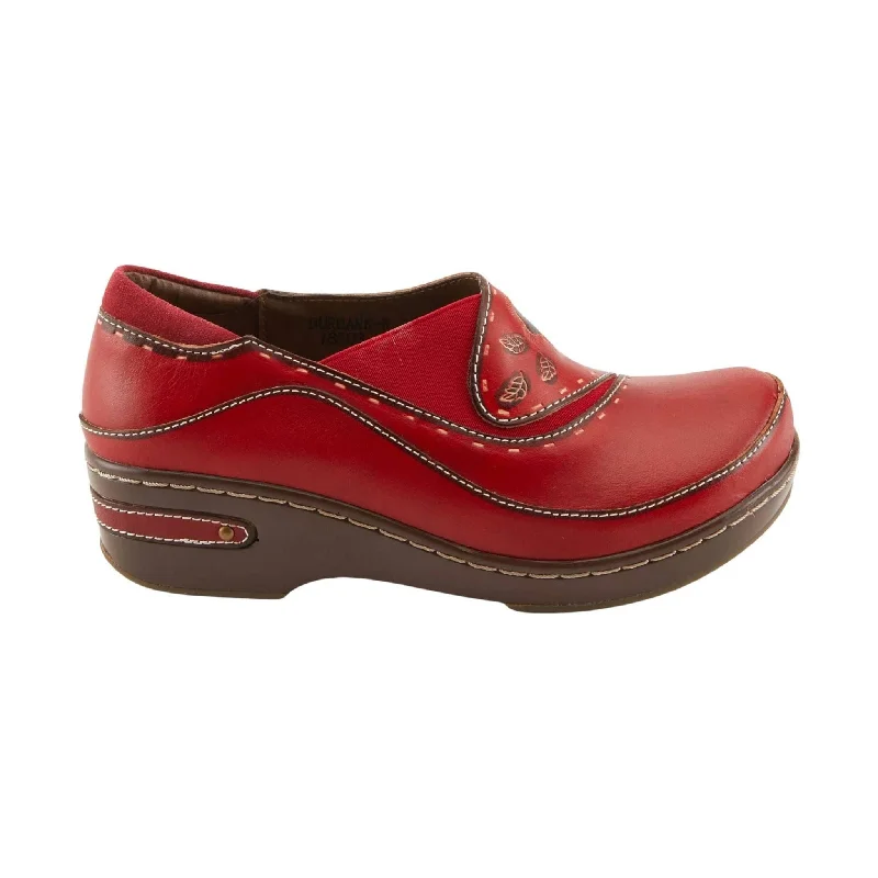 Spring Step L'artiste Women's Burbank Clogs - Red