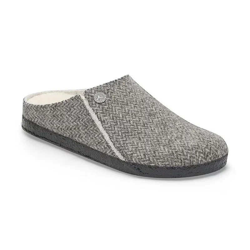 Women's Zermatt Shearling Narrow Herringbone Gray/Natural Wool