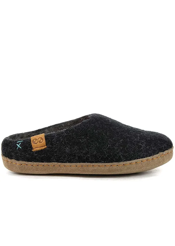 Wool by Green Unisex Makalu Suede Sole Open Heel Slippers